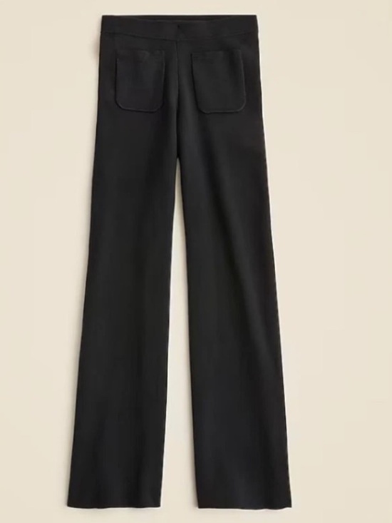 J. Crew Pants - J. Crew - Black Sailor Sweater Trouser Pants in Tencel Lyocell Blend